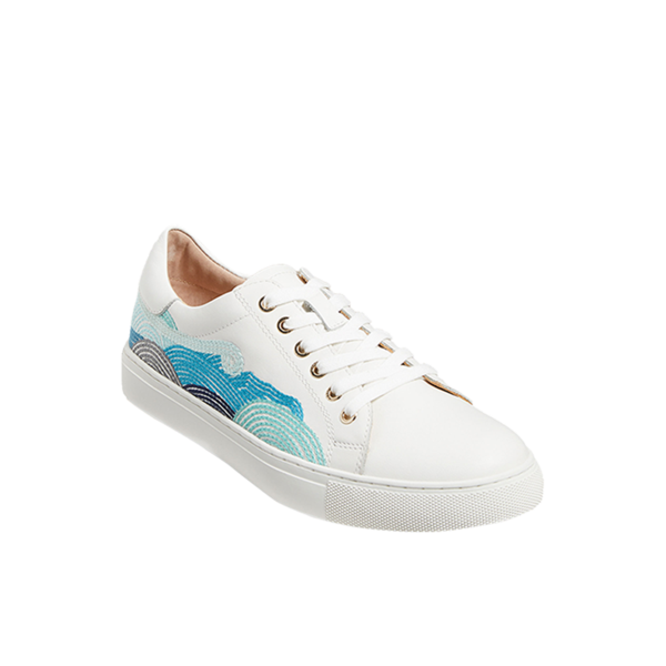 Rory Embroidered Wave Sneaker - Jack Rogers USA