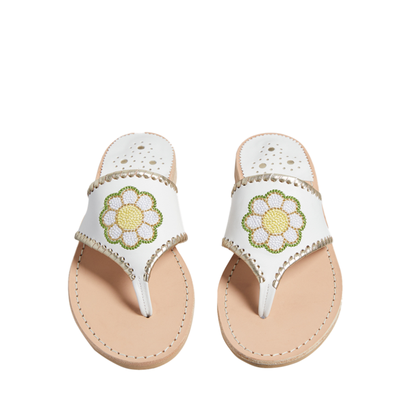 Embroidered Daisy Sandal - Jack Rogers USA