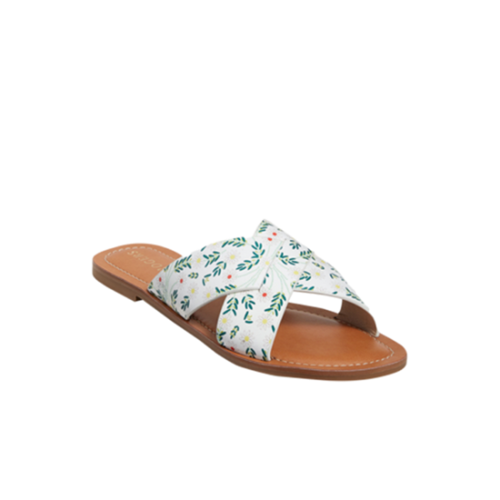 Slotted Daisy Print Sloane X-Band Sandal - Jack Rogers USA - Click Image to Close