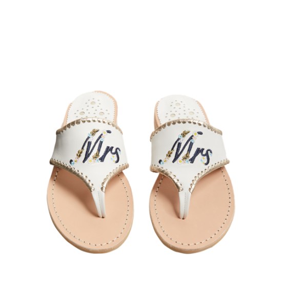 "MRS" Embroidered Sandal - Jack Rogers USA - Click Image to Close