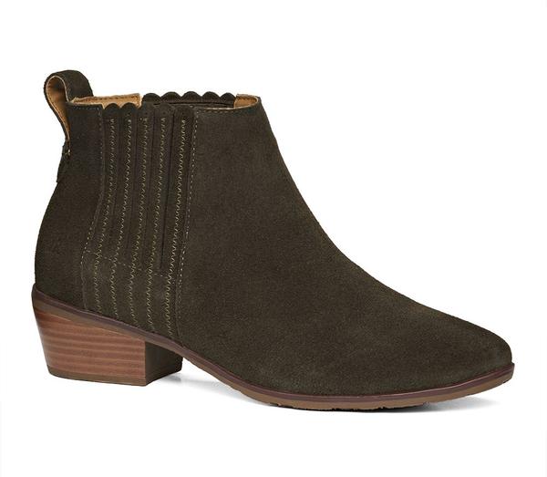 Liddy Suede Olive - Jack Rogers USA - Click Image to Close