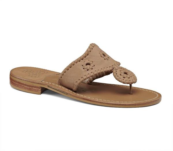 Natural Jacks Flat Sandal - Jack Rogers USA - Click Image to Close