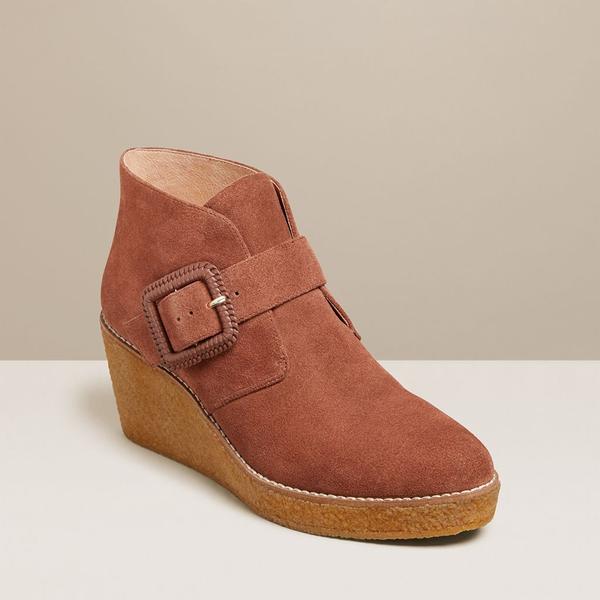 Izzie Suede Wedge Bootie - Jack Rogers USA - Click Image to Close