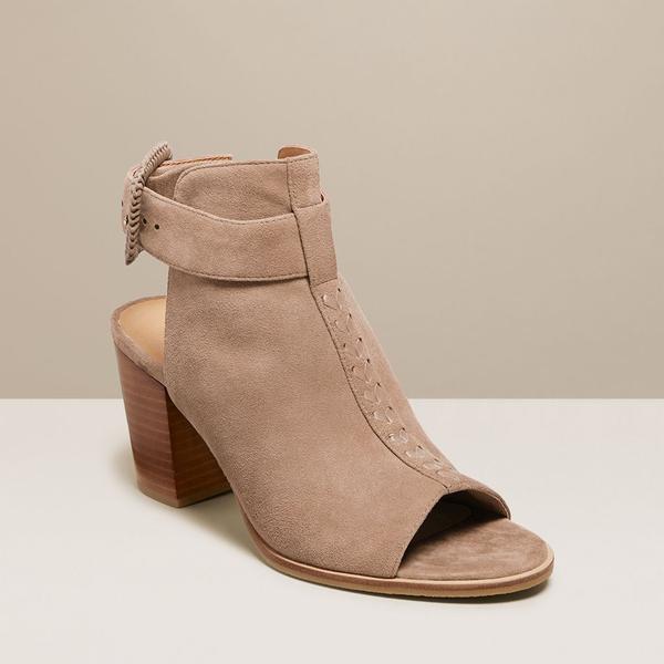 Izzie Suede Open Toe Bootie - Jack Rogers USA - Click Image to Close