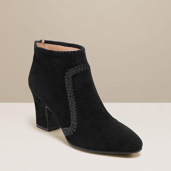 Gemma Suede Heeled Bootie - Jack Rogers USA - Click Image to Close