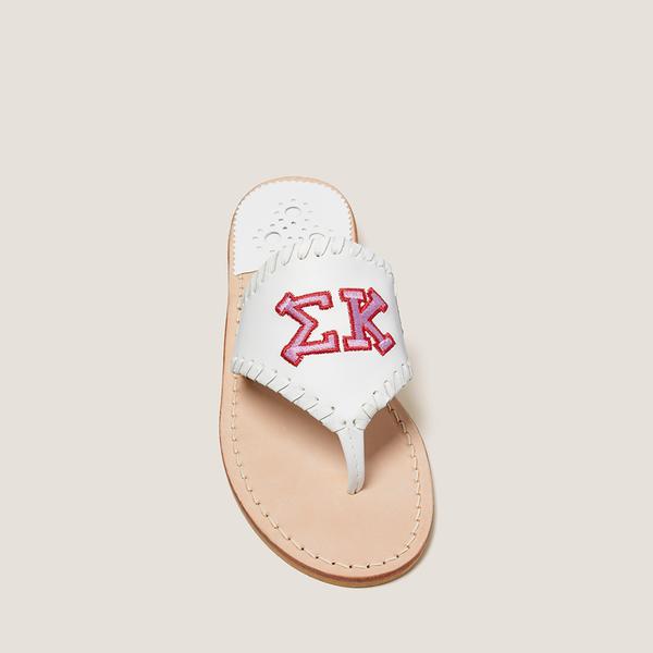 Sigma Kappa Embroidered Sandal - Jack Rogers USA