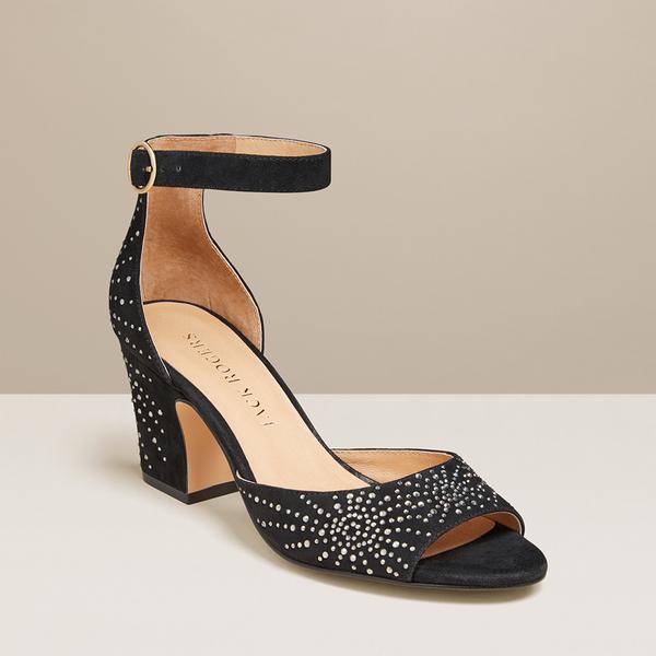 Maxine Embellished Suede Heel - Jack Rogers USA - Click Image to Close