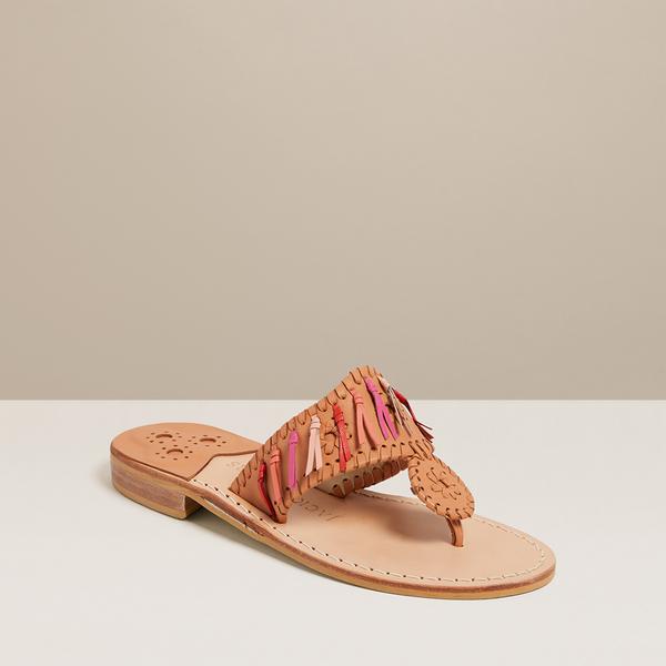 Jacks Flat Fringe Sandal - Jack Rogers USA - Click Image to Close