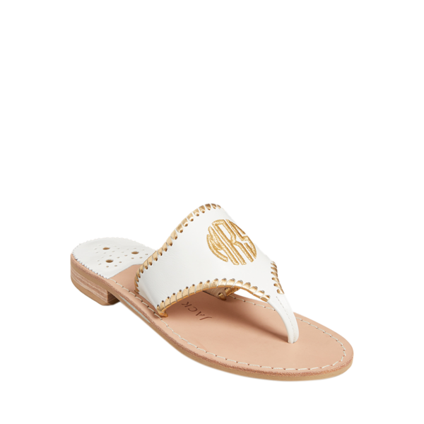 Embroidered Mrs Wedding Sandal - Jack Rogers USA - Click Image to Close
