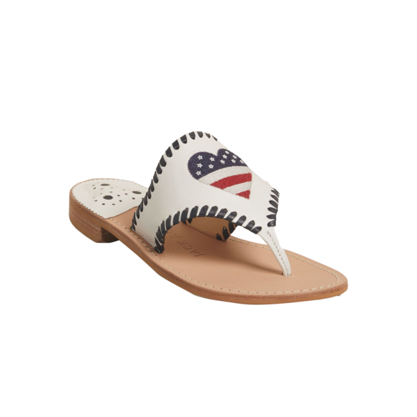 Patriotic Heart Sandal - Jack Rogers USA