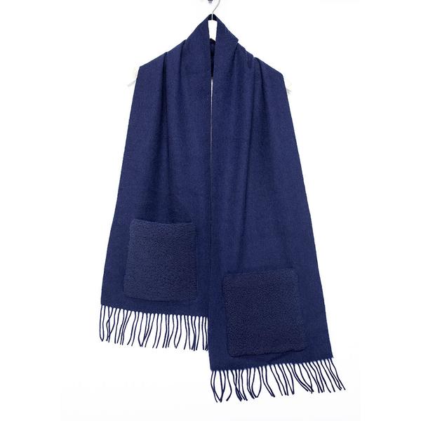 Pologeorgis Wool Scarf with Shearling Pockets - Jack Rogers USA