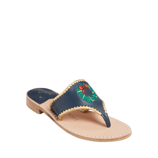 Embroidered Wreath Sandal - Jack Rogers USA