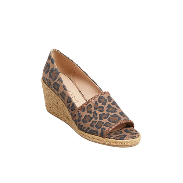 Printed Linen Palmer Espadrille Wedge - Jack Rogers USA - Click Image to Close