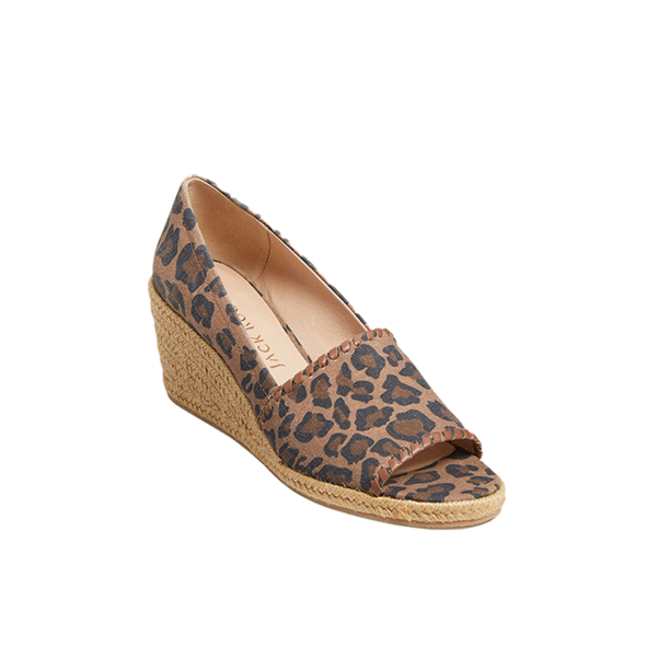 Printed Linen Palmer Espadrille Wedge - Jack Rogers USA