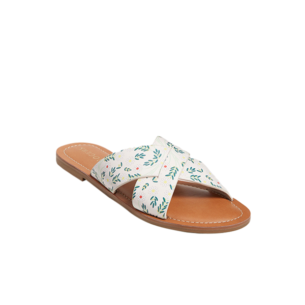 Slotted Daisy Print Sloane X-Band Sandal - Jack Rogers USA - Click Image to Close