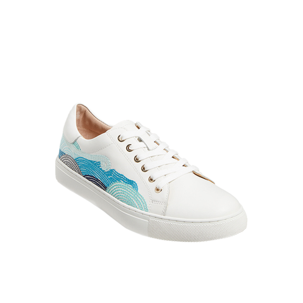 Rory Embroidered Wave Sneaker - Jack Rogers USA - Click Image to Close