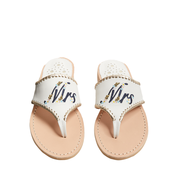 "MRS" Embroidered Sandal - Jack Rogers USA