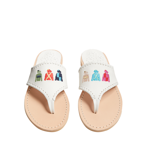 Embroidered Jockey Jersey Sandal - Jack Rogers USA - Click Image to Close