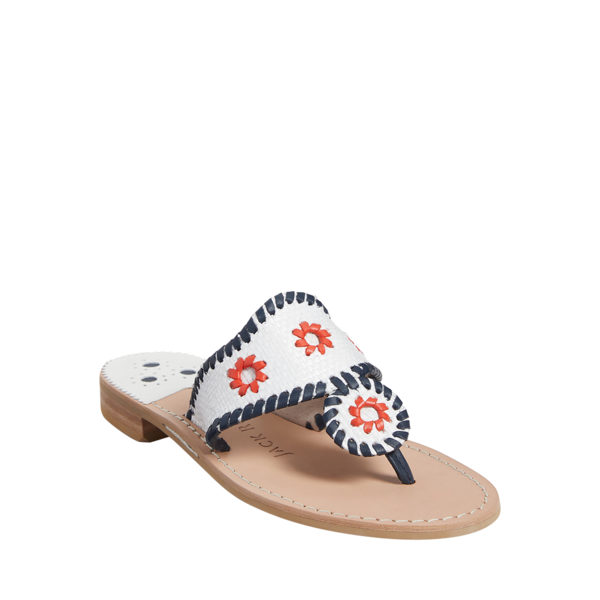 Patriotic Rattan Jacks Sandal - Jack Rogers USA - Click Image to Close