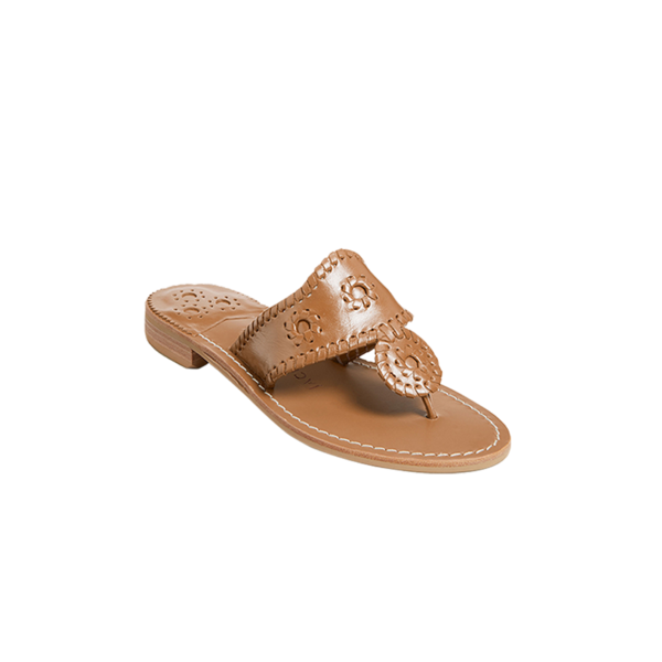 Jacks Natural Flat Sandal - Jack Rogers USA