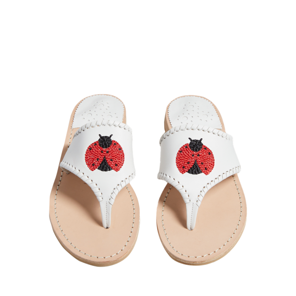 Embroidered Ladybug Sandal - Jack Rogers USA